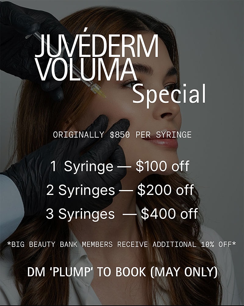 Juvederm Voluma special with discount details
