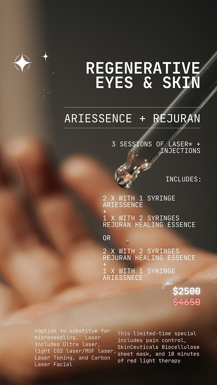 Regenerative skincare treatment promotional image